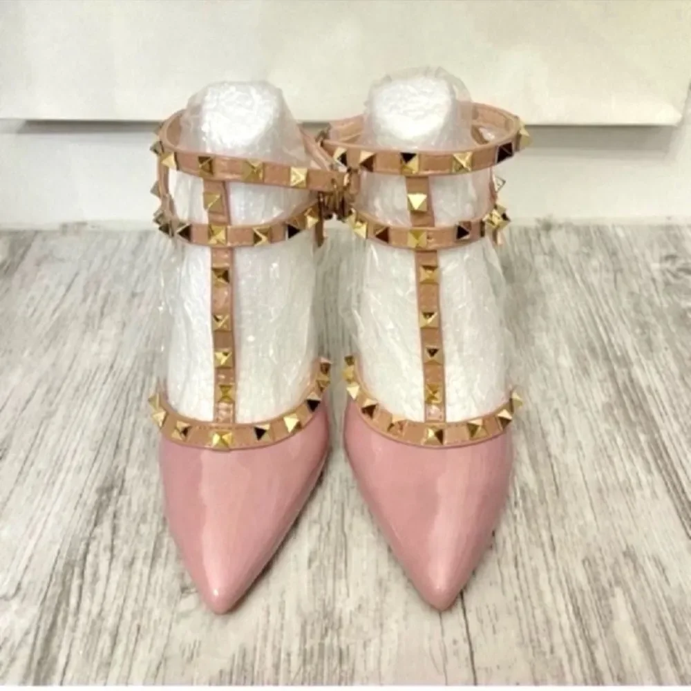 New beautiful Rivet High Heels Shoes 6